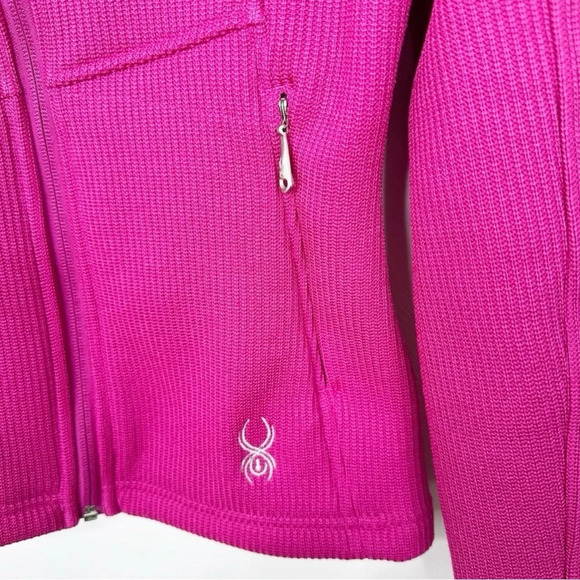 SPYDER Women's Pink Endure Full Zip Mid-Weight Core Sweater Jacket XS - Picture 2 of 3